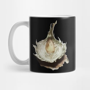 Onion Layers: The Core Truth - Peeling Away the Layers of Deception on a Dark Background Mug